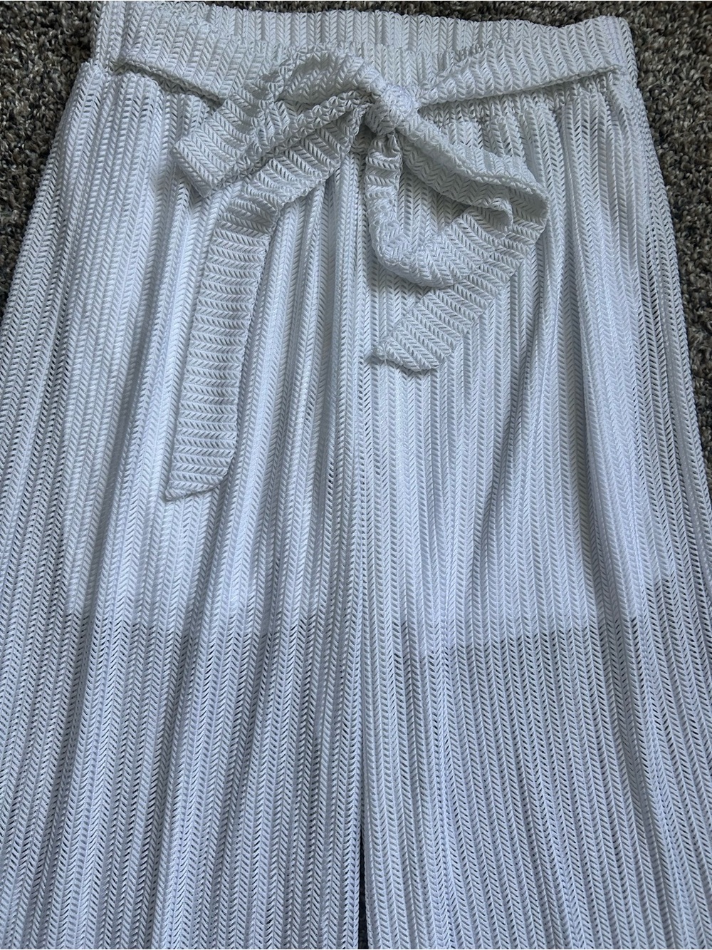 Paradise USA Women’s White Wide Leg Lounge Pants Size Small - Picture 2 of 7